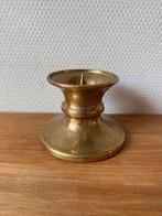 Oude Vintage Bronzen Stompkaars Kandelaar, Kaarsenhouder, Overige materialen, Gebruikt, Ophalen of Verzenden, Kandelaar