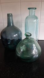 3 glazen vazen, Ophalen, Gebruikt, Overige kleuren, Glas