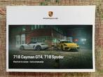 Nederlandse handleiding Porsche 718 Cayman GT4 en 718 Spyder, Ophalen of Verzenden