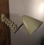 Vintage Hala Zeist schaarlamp (NL - jaren '60), Huis en Inrichting, Lampen | Wandlampen, Gebruikt, Ophalen of Verzenden, Metaal