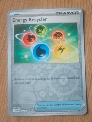 Pokémon kaart - Destined Rivals - Energy Recycler 164 revers beschikbaar voor biedingen