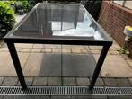 Tafel met glas, Ophalen, Zo goed als nieuw, Kunststof, Overige typen