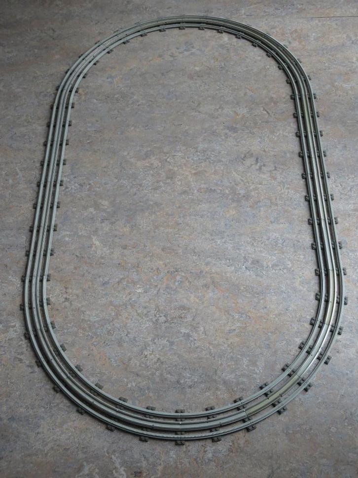 12V Trein Ovaal Rondje Grijze Rails (7850/7854 en 7851/7855), Kinderen en Baby's, Speelgoed | Duplo en Lego, Gebruikt, Lego, Complete set