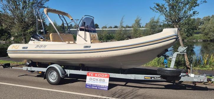 Nuova Jolly  Freedam 590 Rib-boot incl. trailer, Watersport en Boten, Rubberboten, Gebruikt, Overige merken, Overige materialen