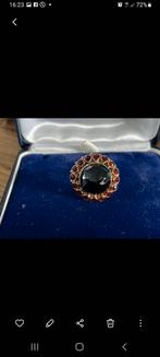Antieke vintage gouden 14 karaats ring met mooie granaat, Sieraden, Tassen en Uiterlijk, Antieke sieraden, Verzenden, Goud, Ring