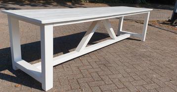 Eettafel 300cm wit, ook kleiner en groter!