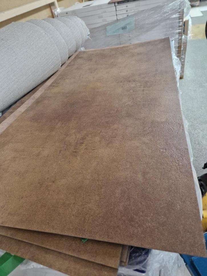 PLAK-PVC TEGELS CHAMPAGNE NU € 24,95 PER M²!!, Huis en Inrichting, Stoffering | Vloerbedekking, Nieuw, Overige typen, Overige kleuren