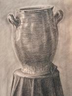 Stilleven houtskool Fr S 1944, Antiek en Kunst, Kunst | Tekeningen en Foto's, Verzenden
