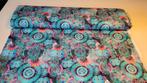 Rol stof "French Terry Digital Mandala" blauw, Ophalen, Blauw, 120 cm of meer, 200 cm of meer