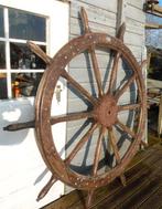 Houten Scheepsstuurwiel, Ophalen, Gebruikt