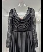 Elegante zwarte avondjurk (nieuw met kaartje), Maat 38/40 (M), Zwart, Nieuw, Ophalen of Verzenden