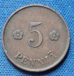 Finland 5 pennia 1919 Km 22, Verzenden, Overige landen, Losse munt