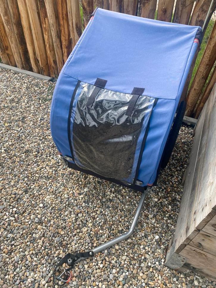 Hondenkar / Fietskar - Blauw, Fietsen en Brommers, Fietsaccessoires | Aanhangers en Karren, Zo goed als nieuw, Hondenkar, 20 tot 40 kg