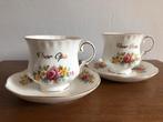 Vintage kop en schotels - voor oma / opa, Ophalen of Verzenden, Zo goed als nieuw, Porselein, Kop en/of schotel