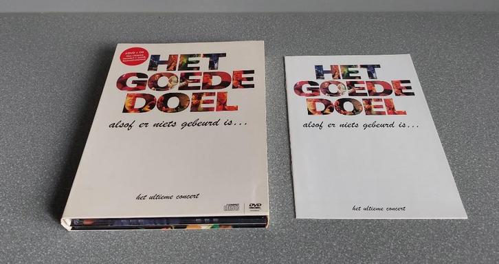 2x DVD en 1 CD Het Goede Doel Alsof er niets gebeurd is…, Cd's en Dvd's, Vinyl | Nederlandstalig, Zo goed als nieuw, Overige formaten