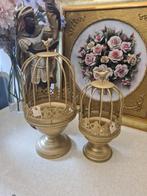 Nieuwe metalen etagères met kooi en vogeltje pr p/stuk, Heikant 21 Kaatsheuvel, Belle Vieille Brocante, Nieuw, Ophalen of Verzenden