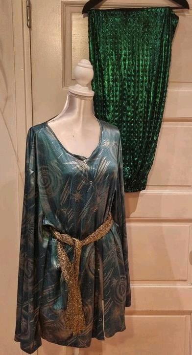 Groene Oosterse sultan verkleedset + gouden riem buikdanser, Kleding | Dames, Carnavalskleding en Feestkleding, Zo goed als nieuw