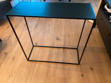 Modern Metal & Wood Side/Console Table beschikbaar voor biedingen