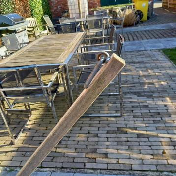 hangmat XXL , ook tuinstel design chroom teak  beschikbaar voor biedingen