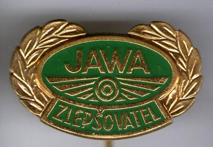 JAWA email op zilverkleurig motorfiets speldje ( G_057 ), Verzamelen, Speldjes, Pins en Buttons, Nieuw, Speldje of Pin, Transport