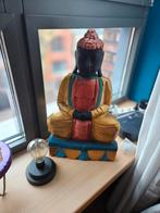 Houten Buddha, Ophalen of Verzenden