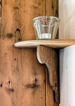 Oude houten console, oud wandplankje, Ophalen of Verzenden
