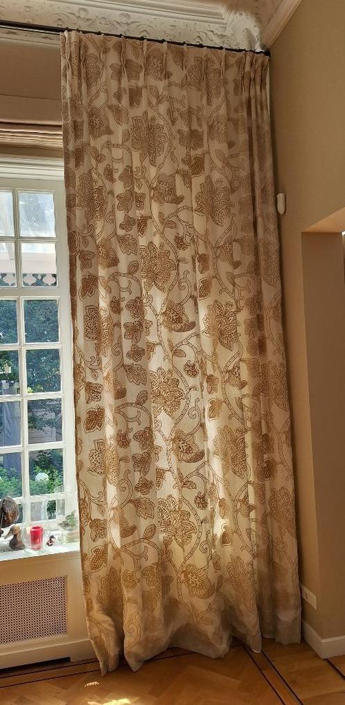 Linnen gordijnen Manuel Canovas.  250 B x 365 H, Huis en Inrichting, Stoffering | Gordijnen en Lamellen, Gebruikt, 200 cm of meer