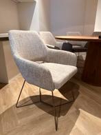 6x Jesper Home Tome - bruin/grijze stoel, Ophalen, Zo goed als nieuw, Metaal, Eén