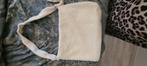 Wollen creme schoudertas, Ophalen of Verzenden, Zo goed als nieuw, Schoudertasje
