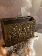 Antieke messing krantenbak tijdschriften houder, Ophalen, Gebruikt, Minder dan 50 cm