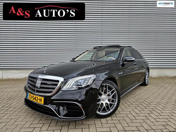 Mercedes-Benz S-klasse AMG 63 4Matic+ Lang Premium Plus Luch, Auto's, Mercedes-Benz, Te koop, S-Klasse, 360° camera, 4x4, ABS