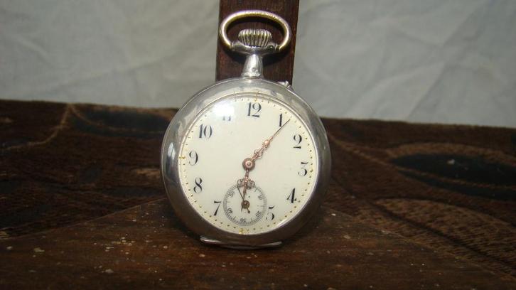 Zakhorloge / Keting  ( Zilver, Huis en Inrichting, Woonaccessoires | Klokken, Gebruikt, Overige typen, Ophalen of Verzenden