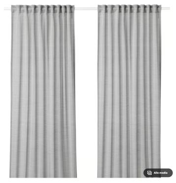 Gordijn Hilja Ikea lichtgrijs 10x (vijf paar) beschikbaar voor biedingen
