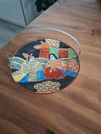 Vintage. Bonbonniere met Japans taffereel, klokgaaf, Ophalen of Verzenden, Rond, Schaal