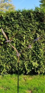 3 VLIEGENDE ZWANEN / bronzen beeld /, Huis en tuin decoratie Marie, Nieuw, Info@huisentuindecoratiemarie.nl, Peize