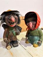 Twee stuks bobblehead vintage trollen van Heico (jaren 60), Verzamelen, Ophalen of Verzenden, Gebruikt