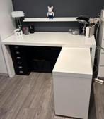 Ikea Malm bureau met verrijdbaar gedeelte, Huis en Inrichting, Ophalen, Zo goed als nieuw