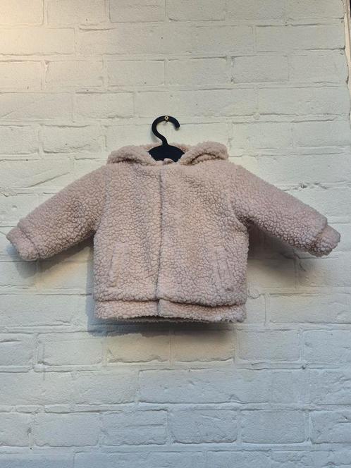Maat 62 • Prénatal • Beige teddy jas met capuchon, Kinderen en Baby's, Babykleding | Maat 62, Zo goed als nieuw, Meisje, Ophalen of Verzenden