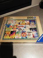 Puzzel vintage Disney posters, 1000 stukjes, Ophalen of Verzenden, 500 t/m 1500 stukjes, Zo goed als nieuw, Legpuzzel