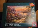 Schmidt puzzel Haven in New Engeland, Ophalen of Verzenden, 500 t/m 1500 stukjes, Zo goed als nieuw