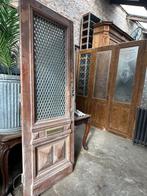 antieke voordeur oude buitendeur met deurrooster, Ophalen of Verzenden, Gebruikt, Buitendeur, 200 tot 215 cm