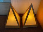 Te koop 2 gave piramide lampen, Ophalen of Verzenden, Zo goed als nieuw