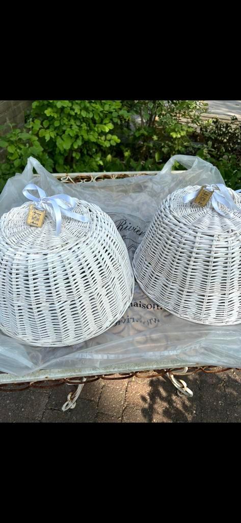 Rivièra Maison Rotan wit stolp/kap, Huis en Inrichting, Woonaccessoires | Stolpen, Nieuw, Ophalen of Verzenden