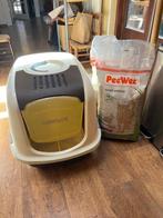 Kattenbak - PeeWee EcoDome XXL + houtkorrels, Dieren en Toebehoren, Ophalen, Gebruikt, Gesloten