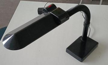 vintage zwarte bureaulamp postmodern Italiaans design retro beschikbaar voor biedingen