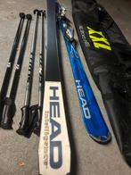 HEAD ski’s en Scott stokken (2x), Sport en Fitness, Ophalen, 160 tot 180 cm, Zo goed als nieuw, Carve
