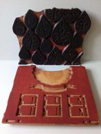 Oude Batikstempels/planken.Hout.Wanddeco.Pr.p/st.vanaf, Ophalen of Verzenden