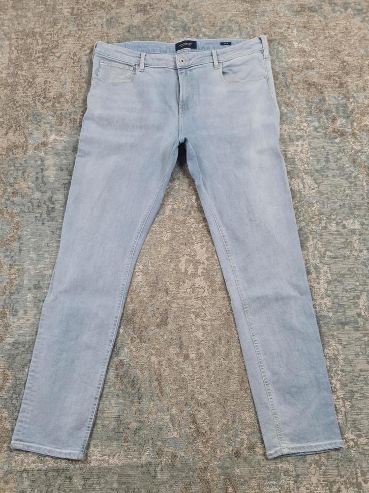 Scotch and Soda SKIM W38 L34 Skinny STRETCH Bronno3834 Blauw, Kleding | Heren, Spijkerbroeken en Jeans, Zo goed als nieuw, W36 - W38 (confectie 52/54)