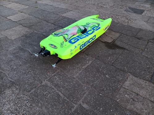 De mooi geupgraded Miss Geico Skater, kunt compleet varend, Hobby en Vrije tijd, Modelbouw | Boten en Schepen, Overige merken