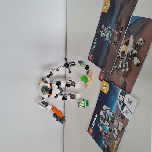 Lego creator 31115 space mining mech., Kinderen en Baby's, Speelgoed | Duplo en Lego, Zo goed als nieuw, Lego, Complete set, Ophalen of Verzenden